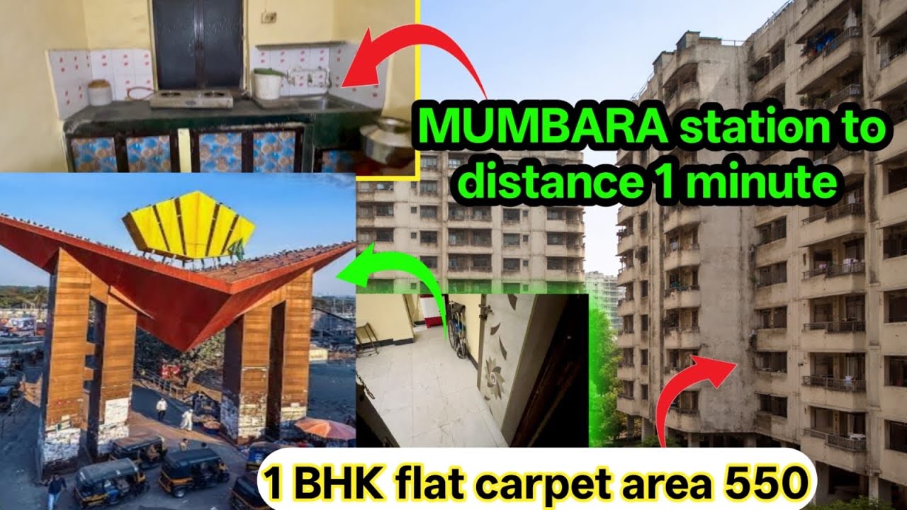 1 BHK Flat carpet area 550 || Mumbra station to distance 1 minute