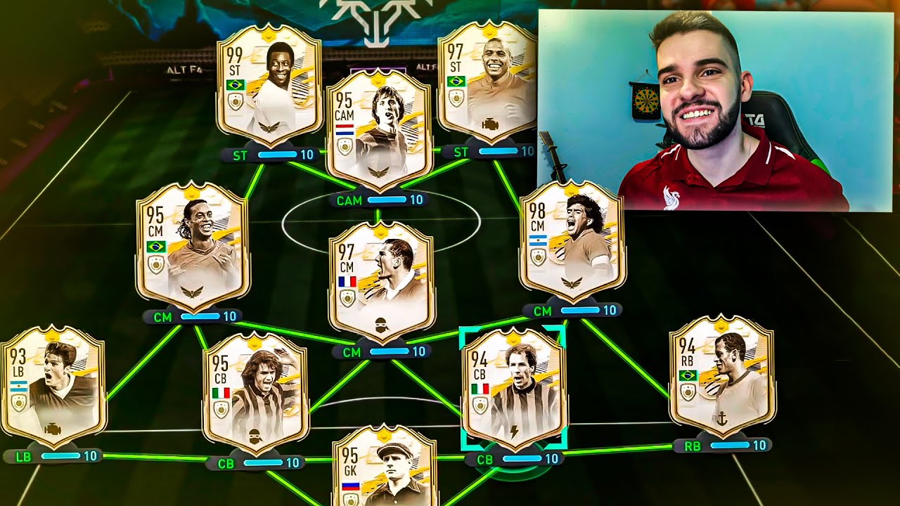 ELES VOLTARAM!! FULL ICON MOMENTS NO FUT DRAFT 195!! FIFA 21