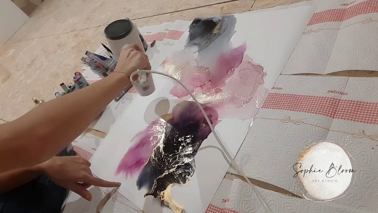 art abstrait abstract art encre alcool alcohol ink yupo