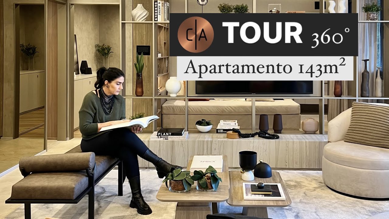 TOUR 360° | Apartamento Decorado 143m²