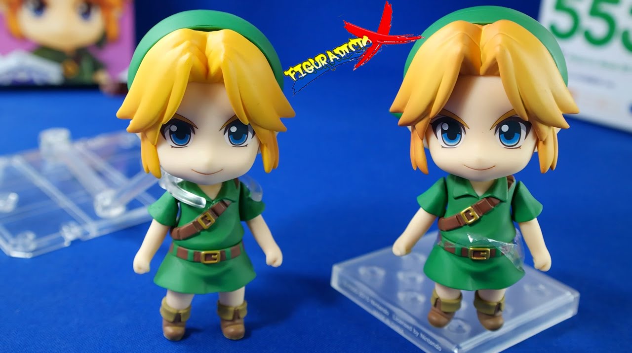 Review Link Original vs Link Fake Pirata TLOZ Majoras Mask 3D Nendoroid GSC Revision Español