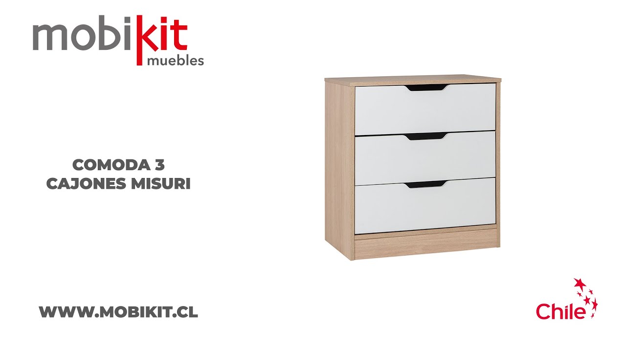 Cómoda Misuri 3 Cajones Mobikit