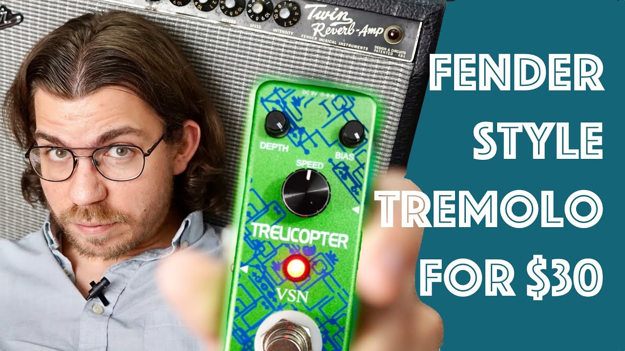 Fender Style Tremolo In A Mini Pedal (VSN Trelicopter Review)