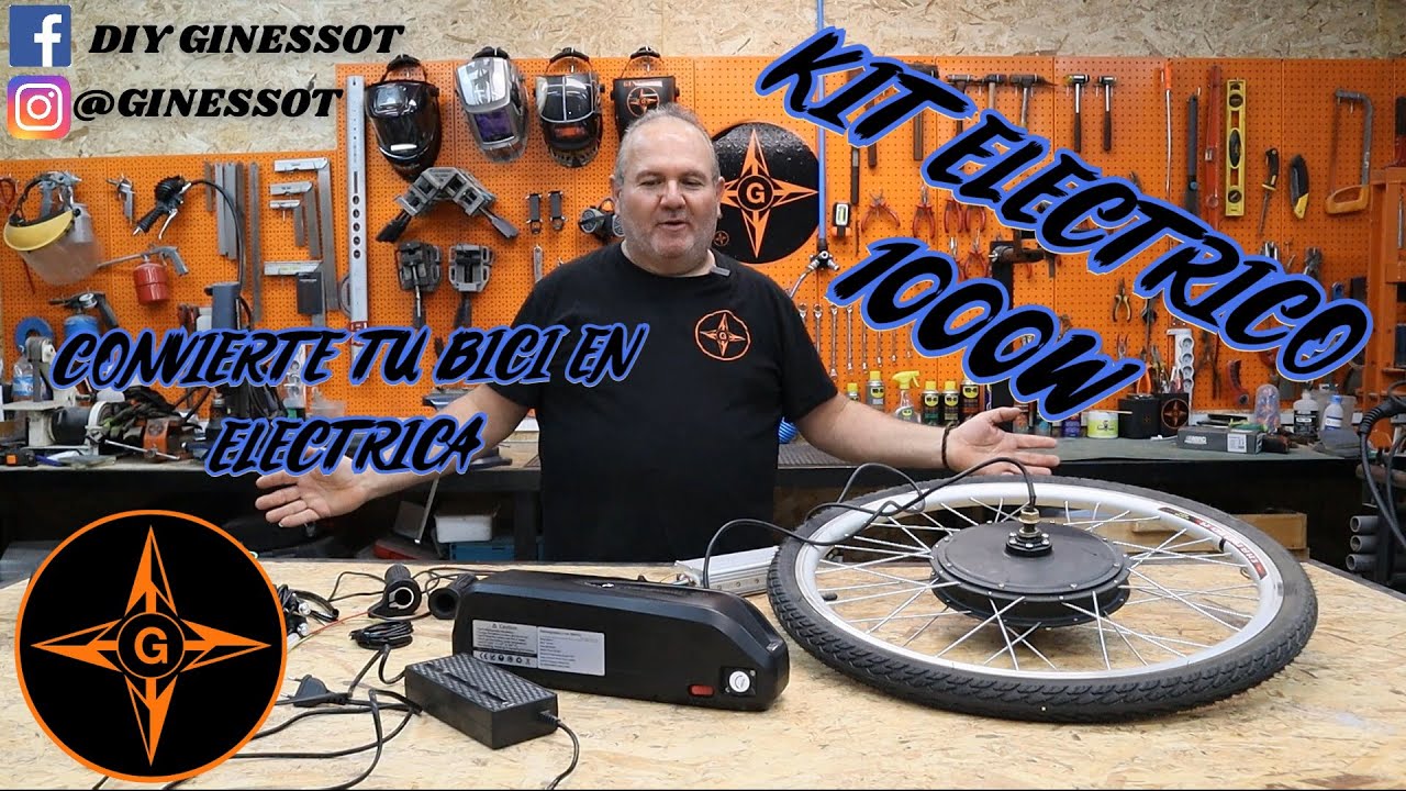 CONVIERTE TU BICICLETA EN EBIKE O  ELECTRICA CON ESTE KIT DE 1000 W ECONOMICO