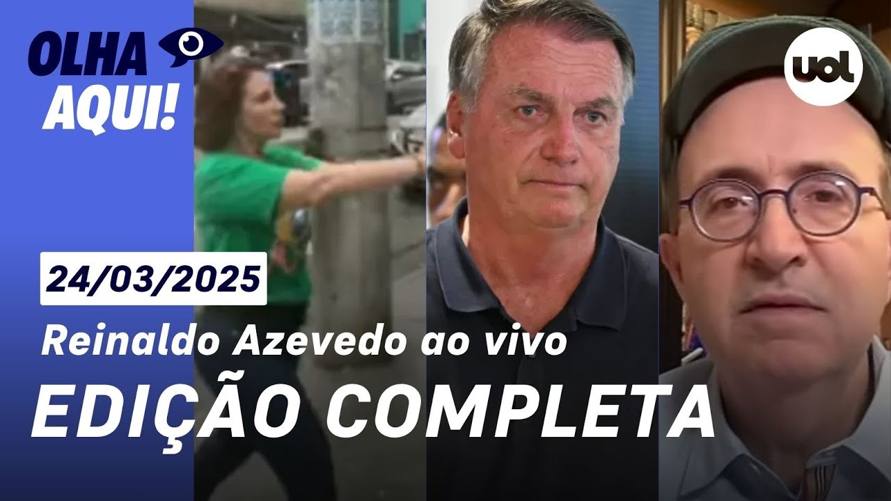 Reinaldo Azevedo ao vivo: STF se prepara para julgamento histórico, caso Zambelli, Eduardo Bolsonaro
