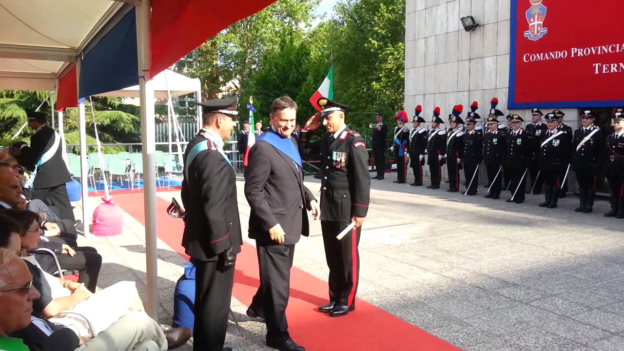 Terni, premiazioni  festa carabinieri, 200°