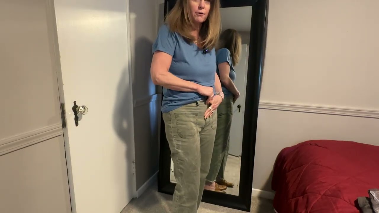 My Review Cropped Jeans High Waist Capris Flare Denim Pants
