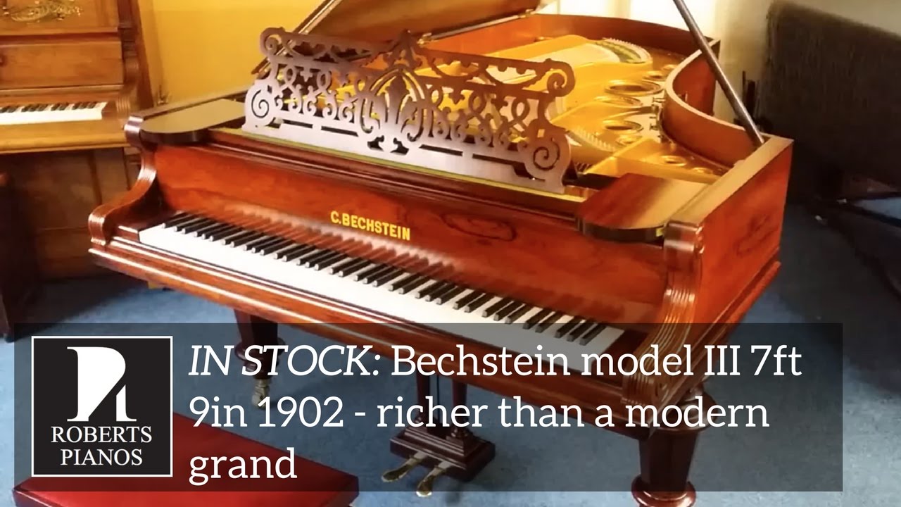 SOLD: Bechstein model III 7ft 9in 1902 - richer than a modern grand