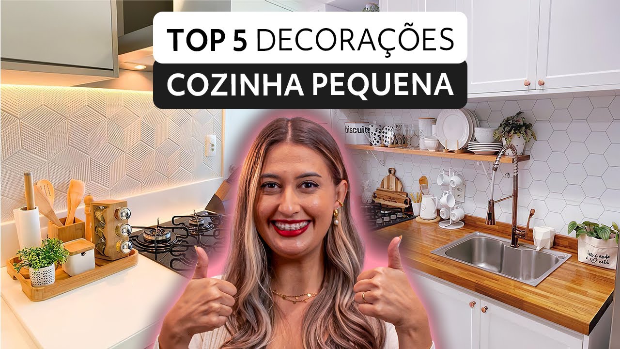 ✅ TOP 5 DECORA&Ccedil;&Otilde;ES para COZINHA PEQUENA
