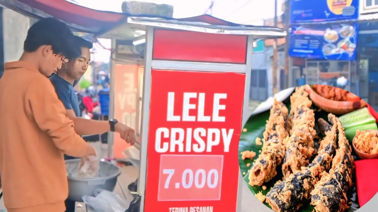 UNIK & MENYEHATKAN || LELE CRISPI PINGGIR JALAN, CUMA 7 RIBUAN#streetfood#kulinerdepok