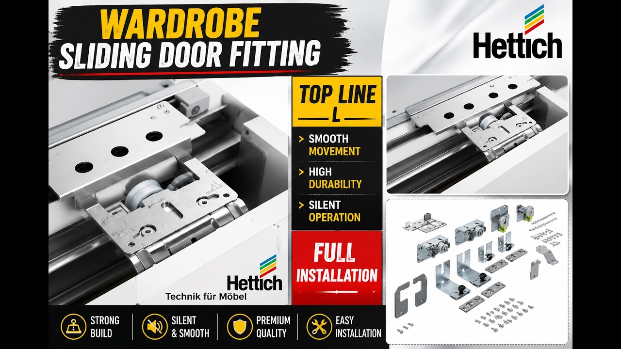 Hettich TopLine L | TopLine L Fitting | Hettich sliding door fitting | TopLine L sliding door system