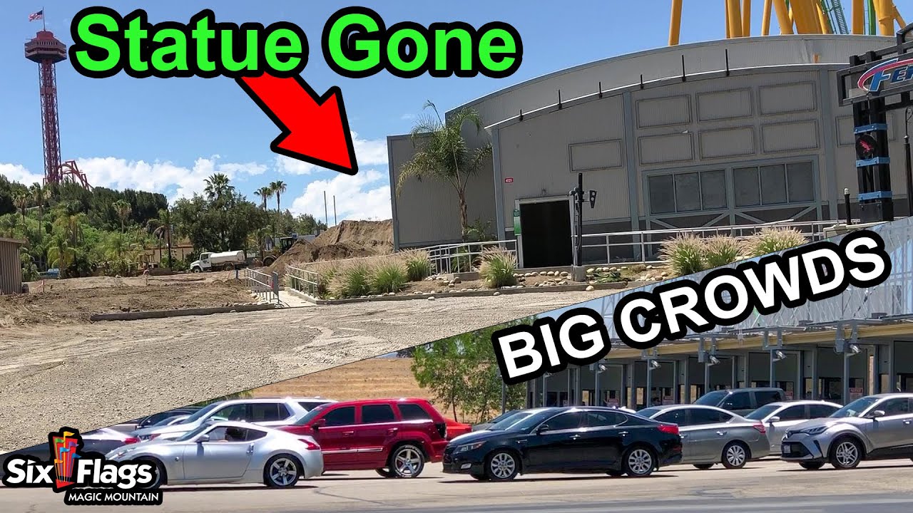 MASSIVE Crowds & 2022 NEW Ride Construction | Six Flags Magic Mountain
