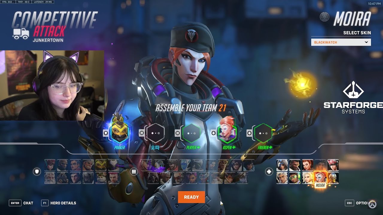 How To PLAY Moira?! Aspen Moira Season 9 Top 500 Gameplay Overwatch 2