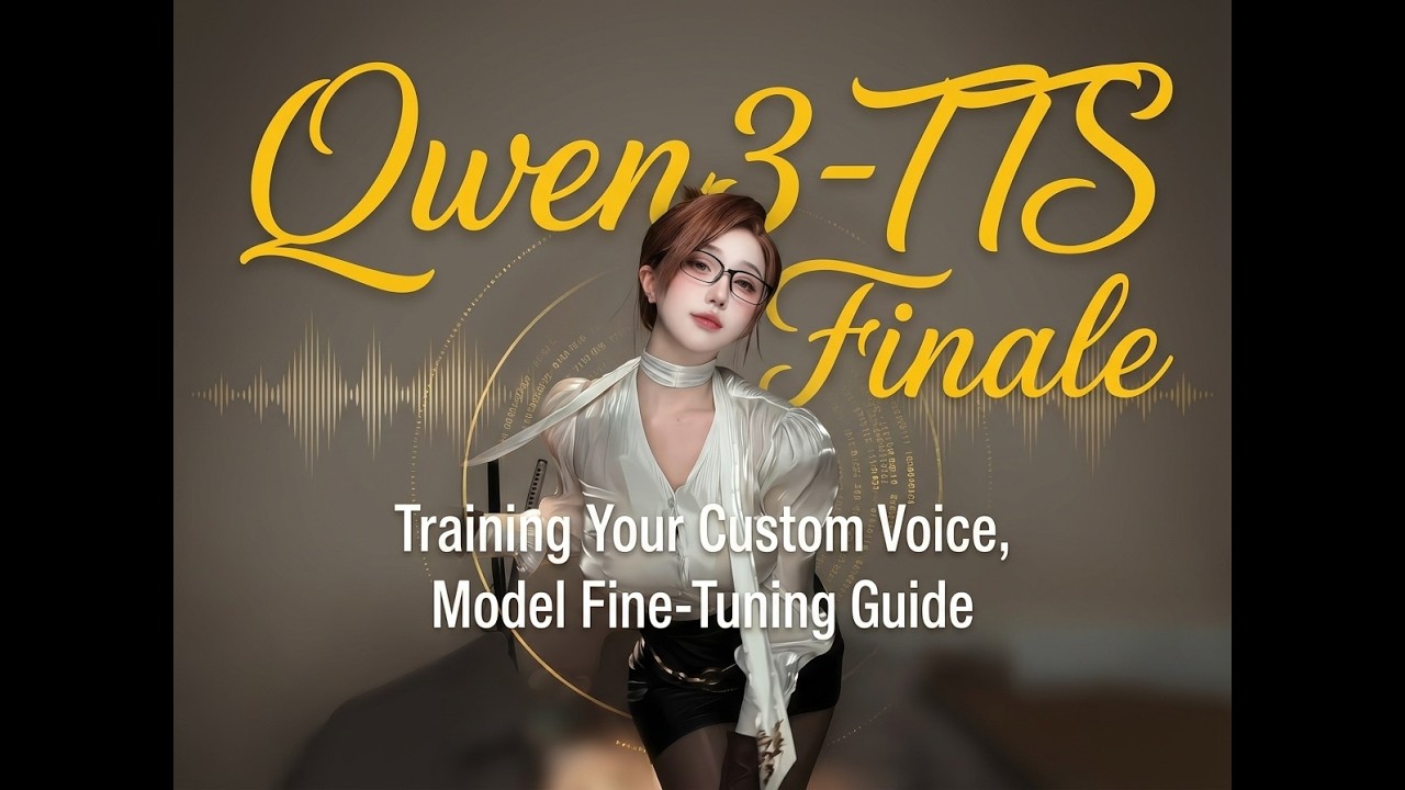 Qwen3-TTS Finale: Training Your Custom Voice, Model Fine-Tuning Guide