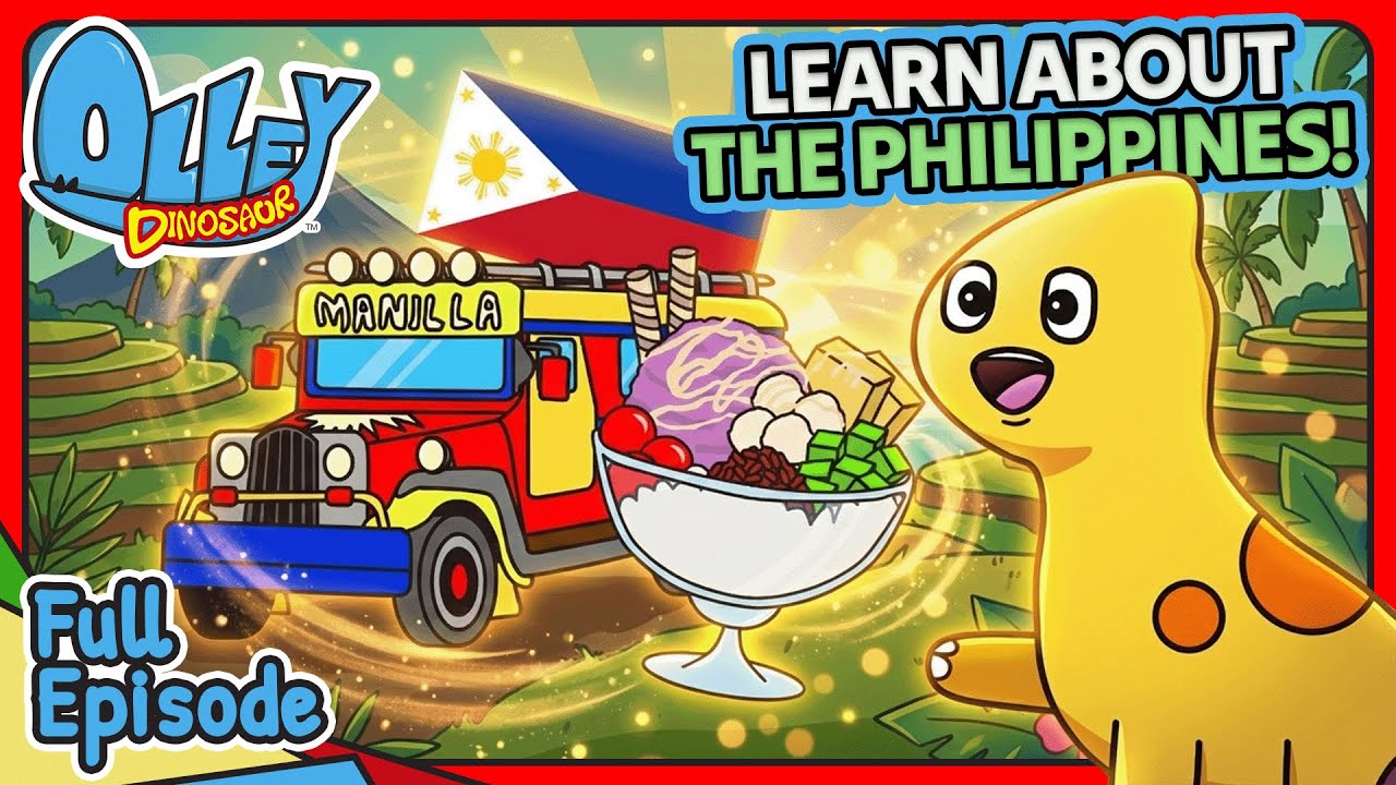 THE PHILIPPINES | Olley Dinosaur | Learn Sing Explore | Kids Educational Show + Songs