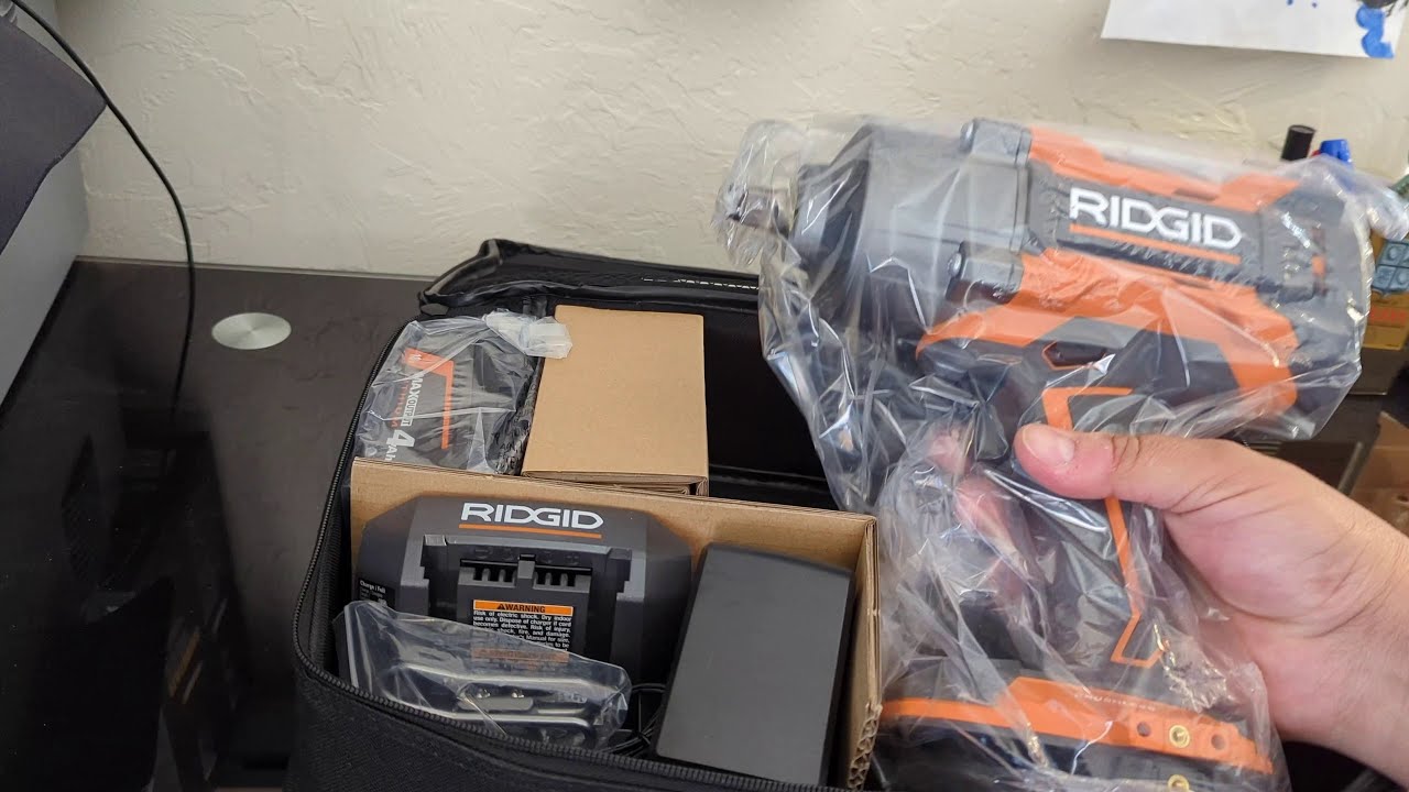 Unboxing The Ridgid 18 Volt Brushless Cordless 1/2 in. High Torque  Impact Wrench