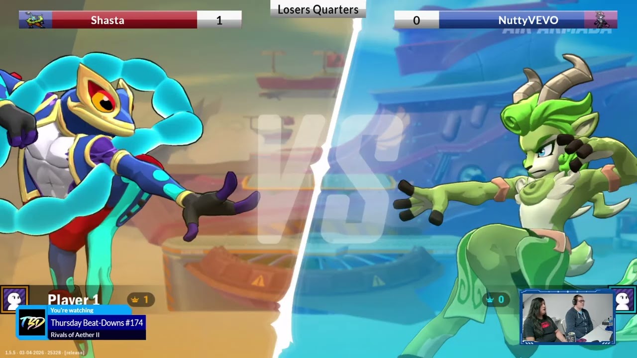 Shasta VS NuttyVEVO Rivals of Aether II (North Dakota)