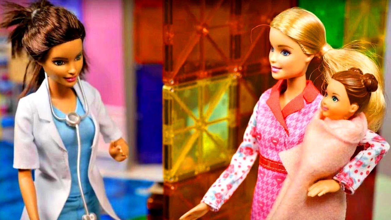 Barbie baby doll videos - Barbie doctor & Barbie baby.