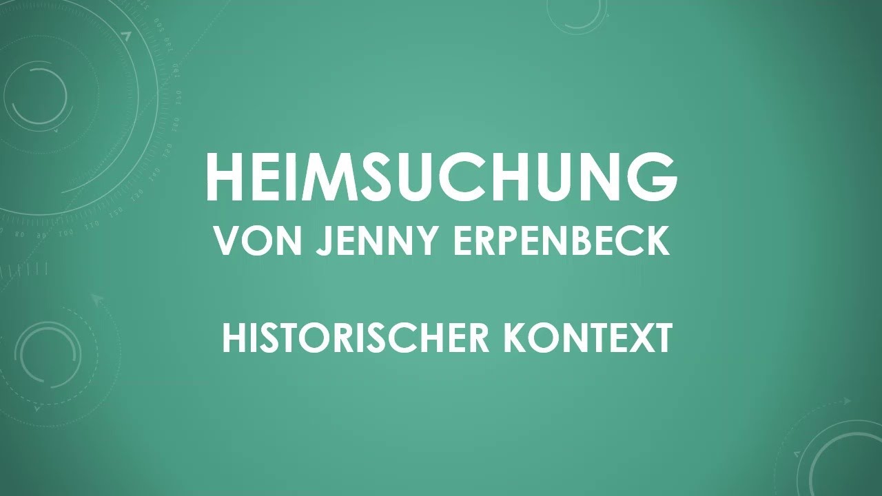 Heimsuchung von Jenny Erpenbeck - historischer Kontext (einfach und kurz erklärt)