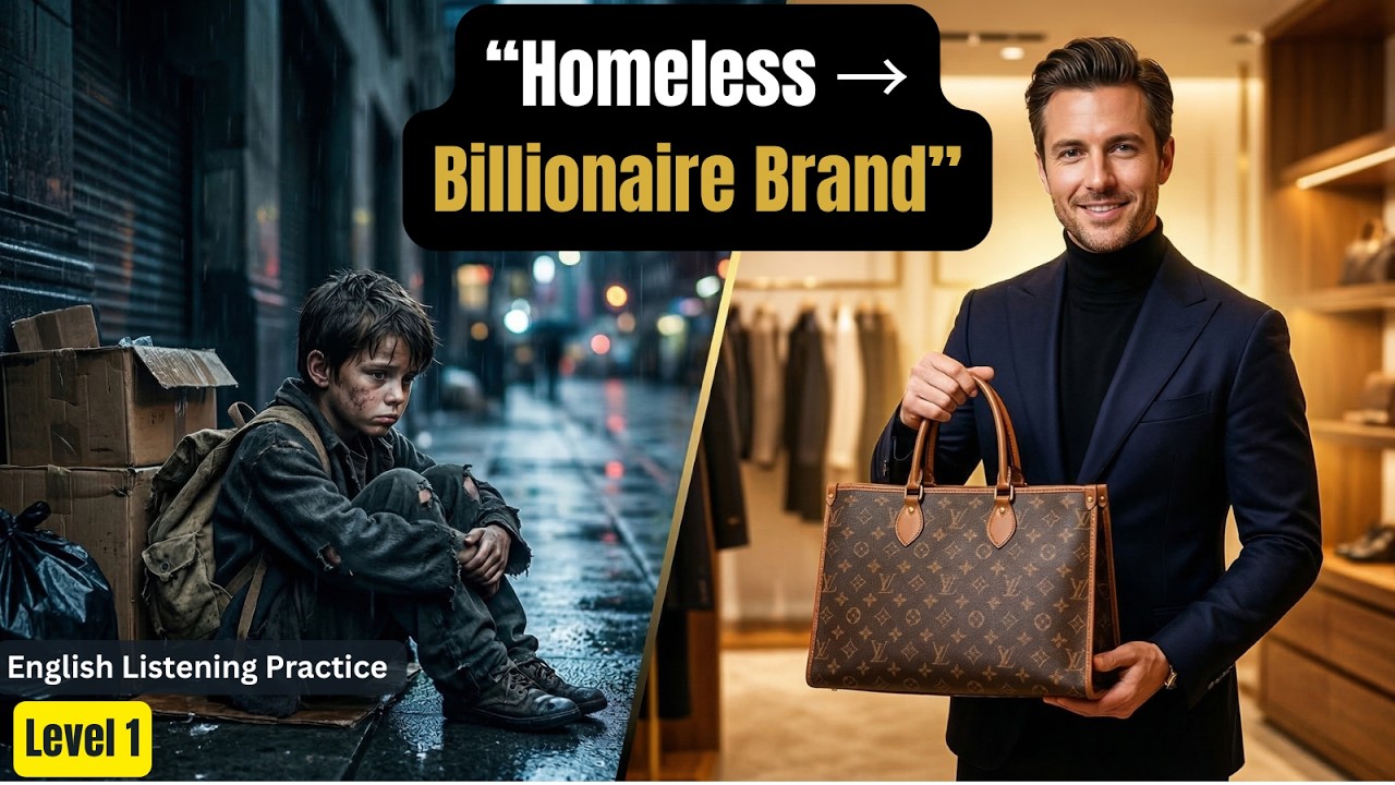 How a Homeless Boy Created Louis Vuitton || Learn English Through Story || Graded Reader ✅