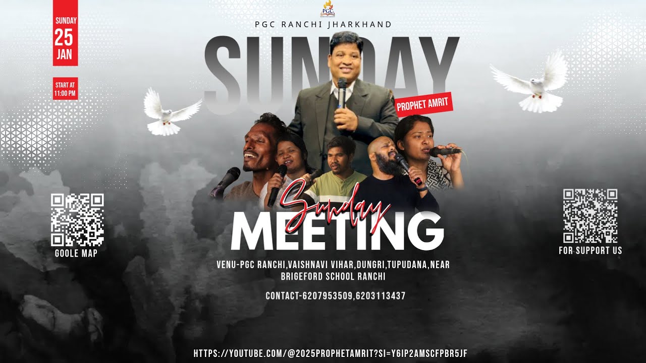 25-01-2026 sunday meeting by prophet Amrit  #jesus #worship