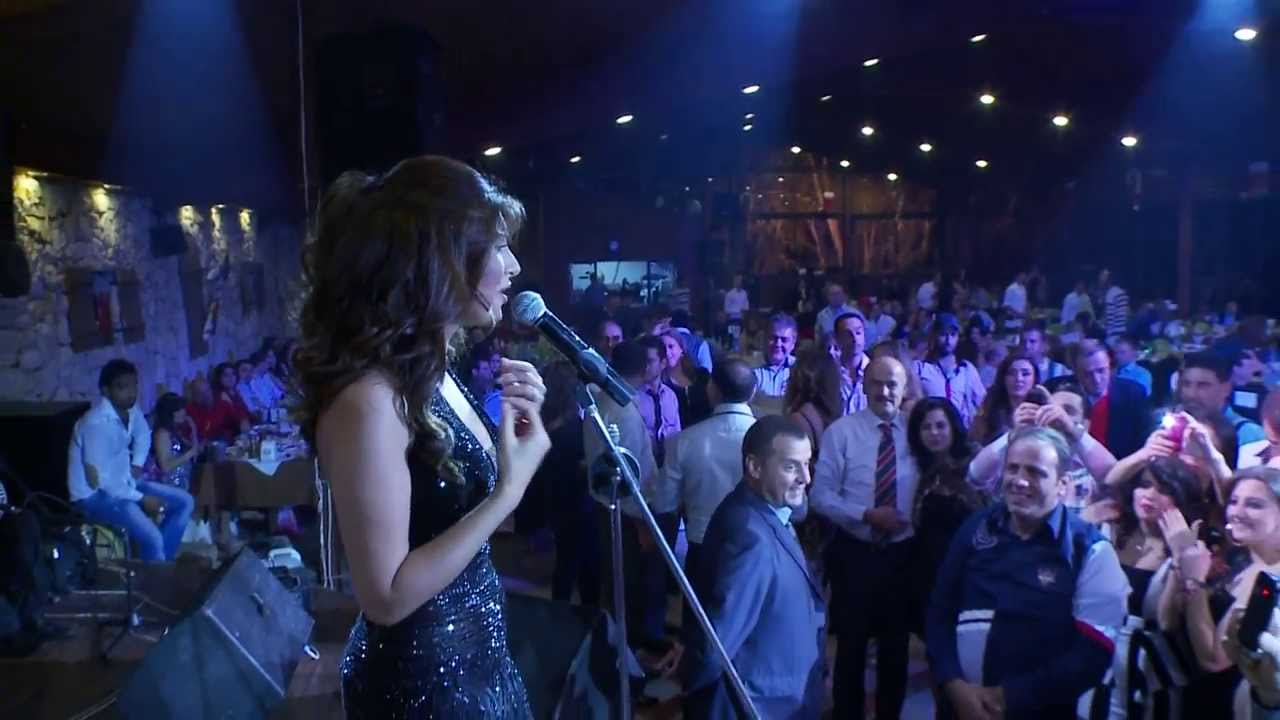 Rouwaida Attieh New year's eve party in Bnashii 2013