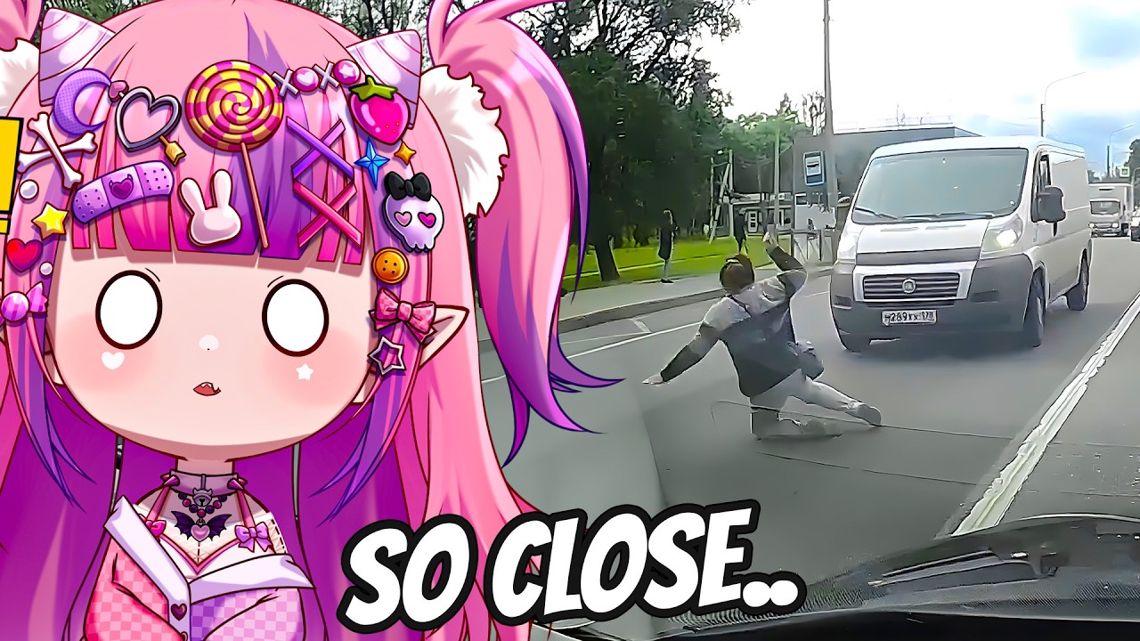 Ironmouse Reacts To The Craziest Close Calls Ever Recorded..