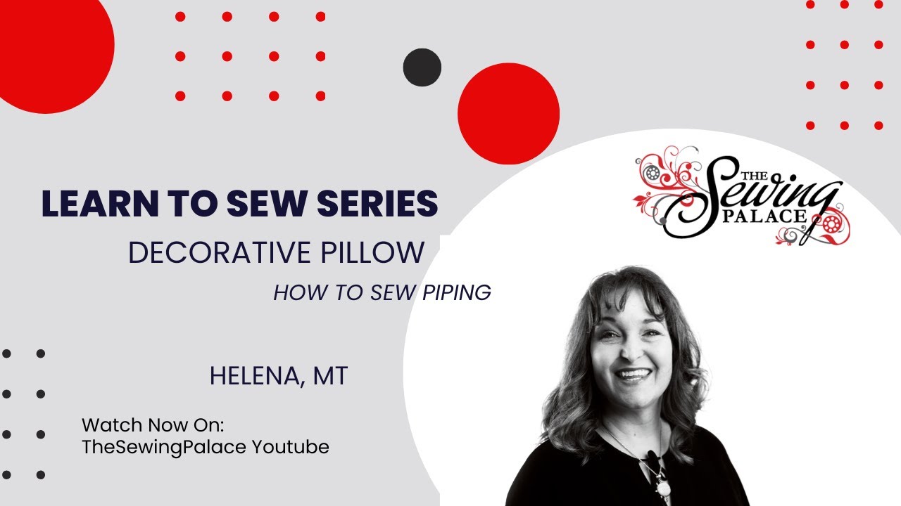 How to sew piping and make a decorative pillow.