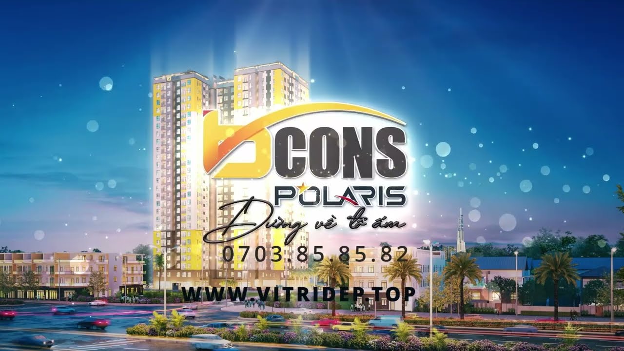 Fly cam vị tr&iacute; Dự &aacute;n Căn hộ Chung cư Bcons Polaris L&ecirc; Trọng Tấn Dĩ An