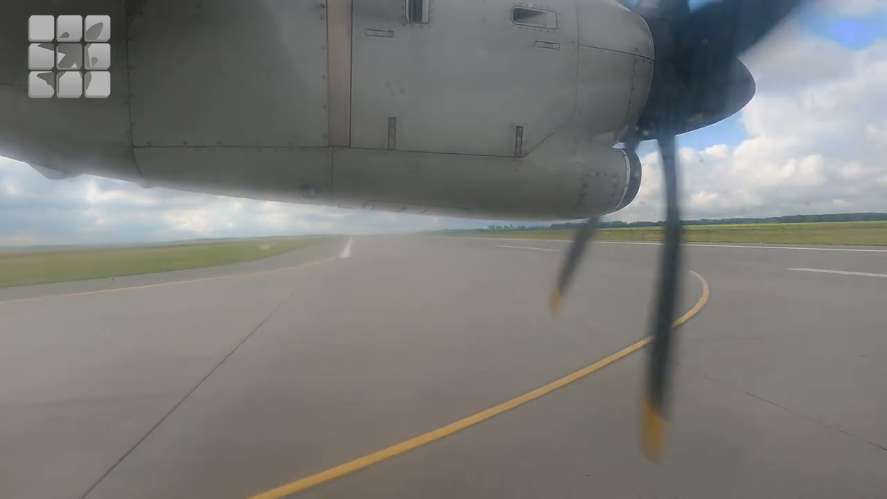 Flight from Ufa to Tyumen (Roshchino). Part 1 - Takeoff