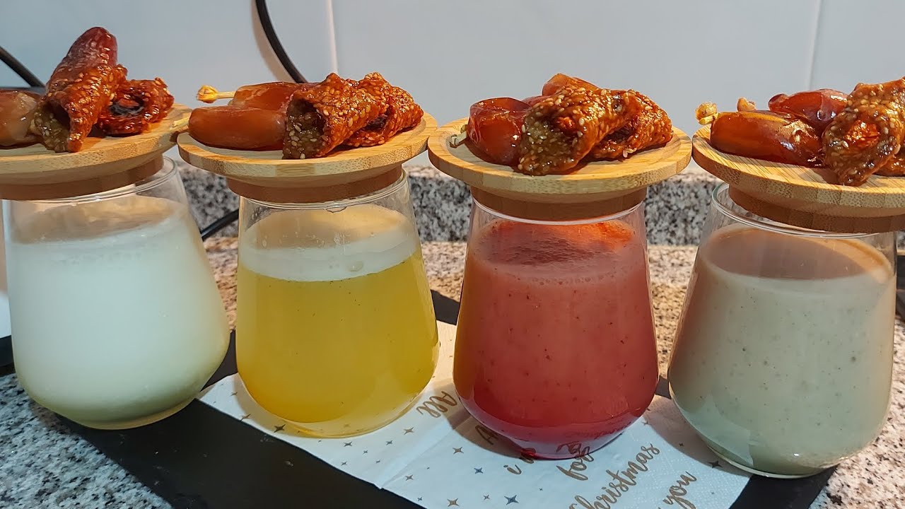 عصائر رمضان منعشة ،صحية ولذيذة، batidos saludable y refrescante 