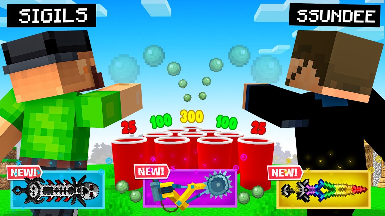 CUP PONG for OP Loot in Minecraft