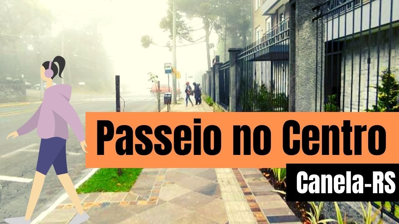 Andando no centro de Canela-RS |