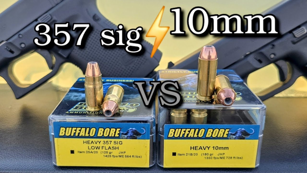 357 SIG против 10 мм | Тест патронов Buffalo Bore | Тест баллистического геля