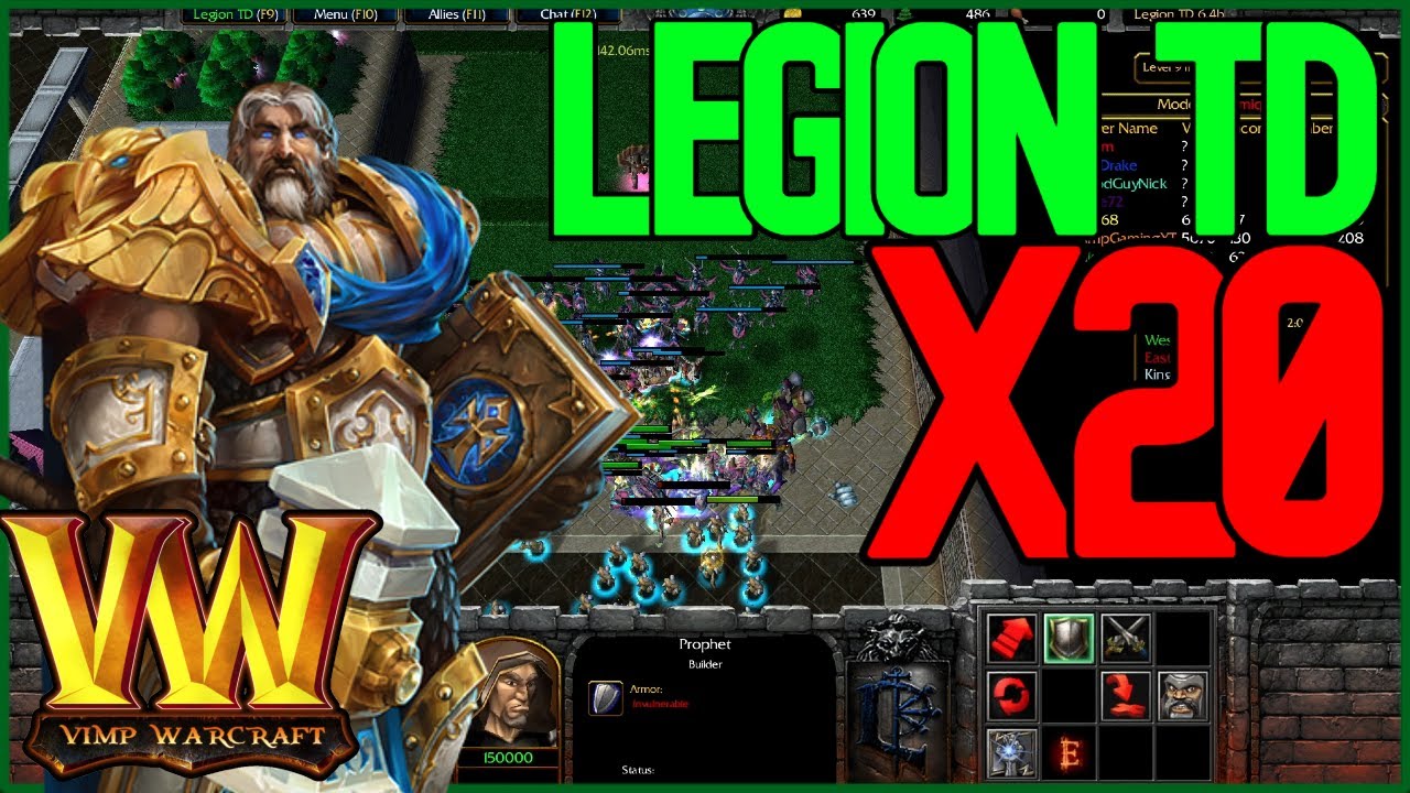 Warcraft 3 Champions Tournament | GAME 1 of 5 | LEGION TD v.6.4. x20 OZE