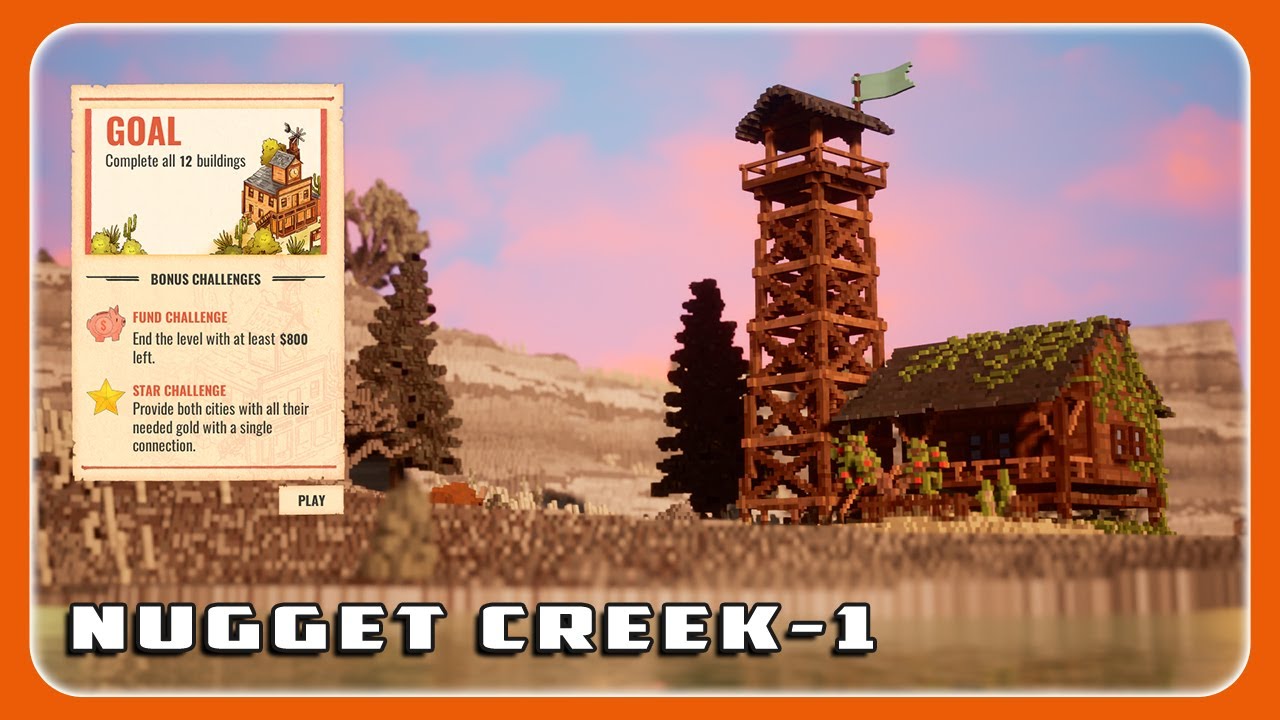 Station To Station Game - Nugget Creek 1 - All Fund and Star Challenges #indiegame #train #steam