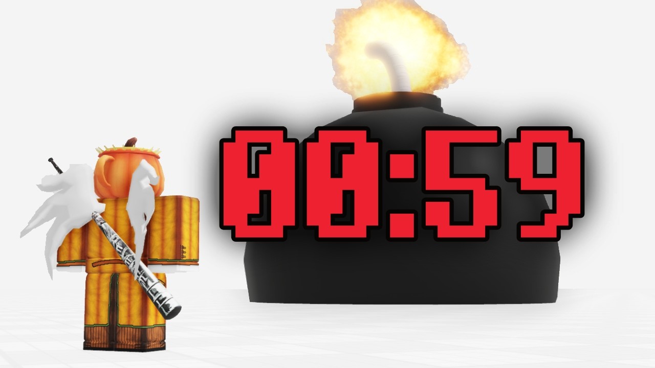 У вас есть 60 секунд, чтобы пройти эту игру в Roblox