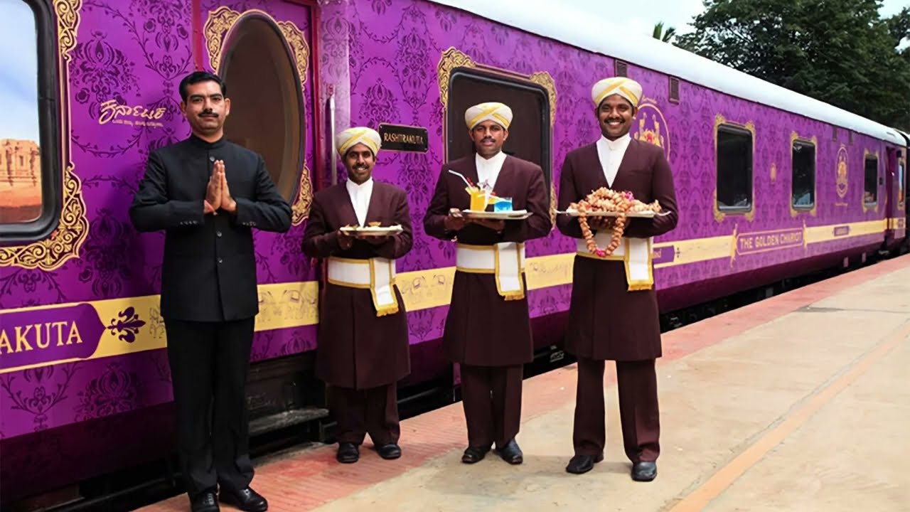 ​5 ലക്ഷം രൂപയുടെ ട്രെയിൻ യാത്ര! | GoldenChariot Luxury Train Experience & Ticket Rates#goldenchariot