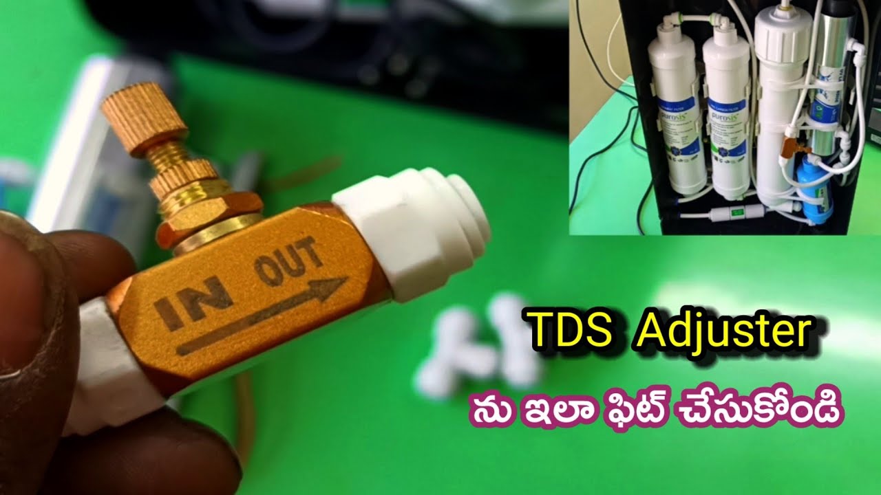 How to Adjust TDS of Ro water purifire