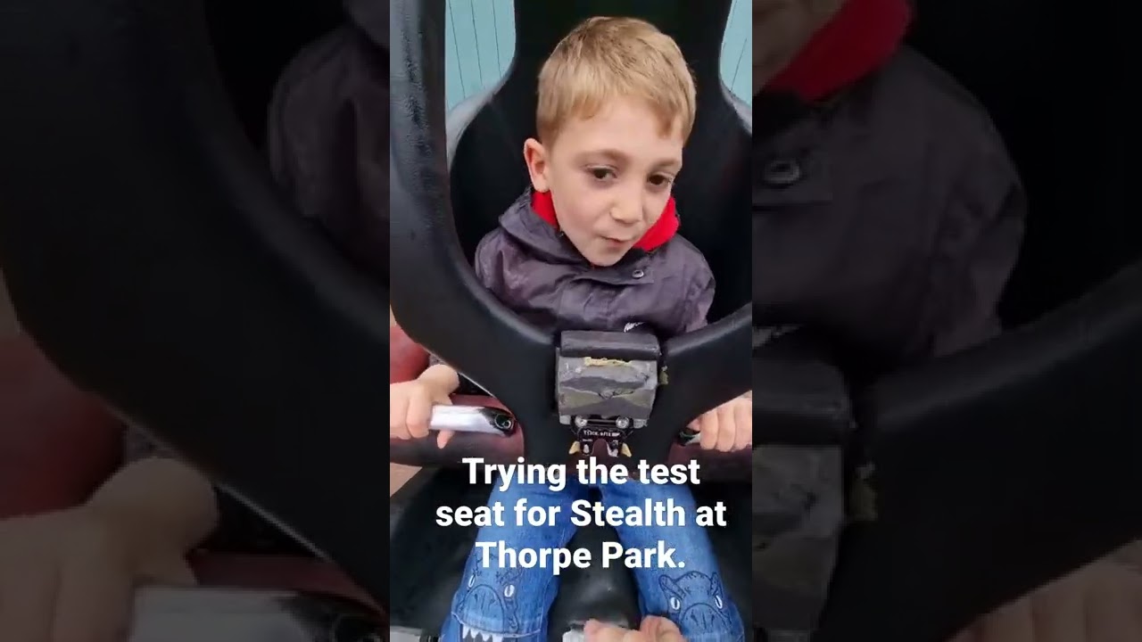 пробую тестовое сиденье для Stealth @thorpe.park