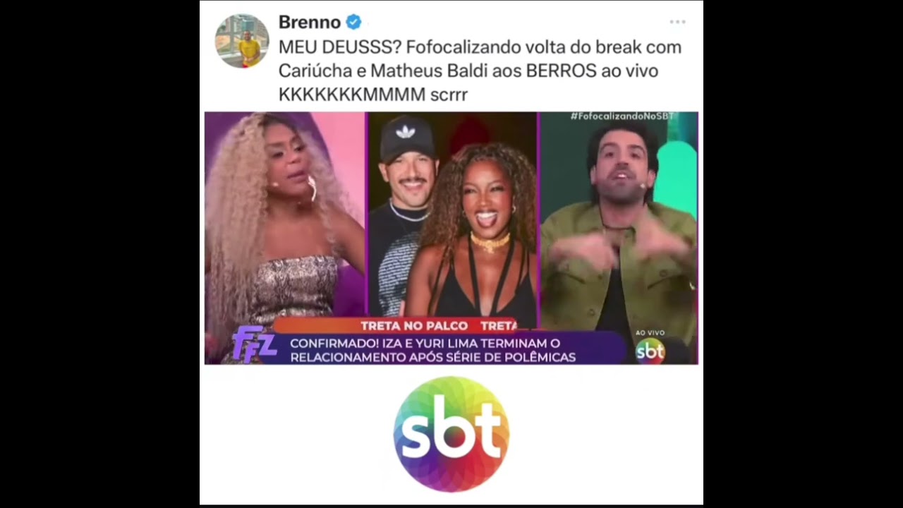 🚨🤣#sbt #sbtista #fofocalizando #cariucha #matheusbaldi #ffz