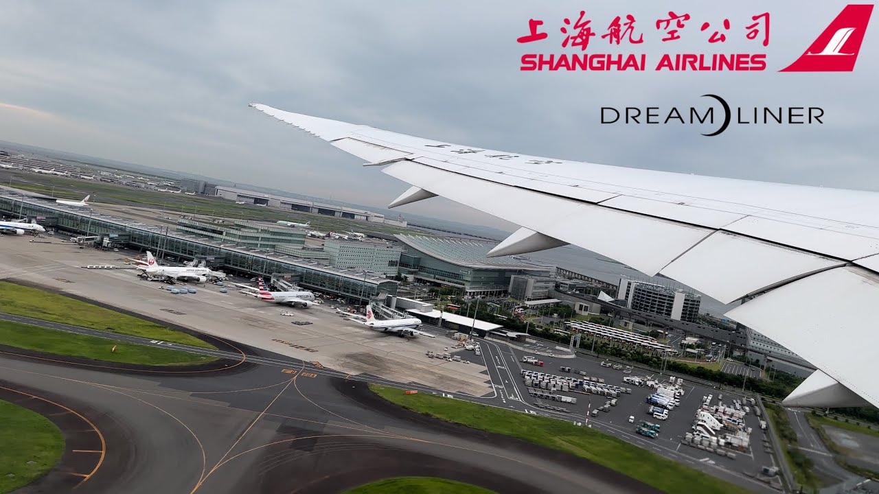 [4K]Shanghai Airlines 787-9 Spectacular Takeoff from Tokyo Haneda
