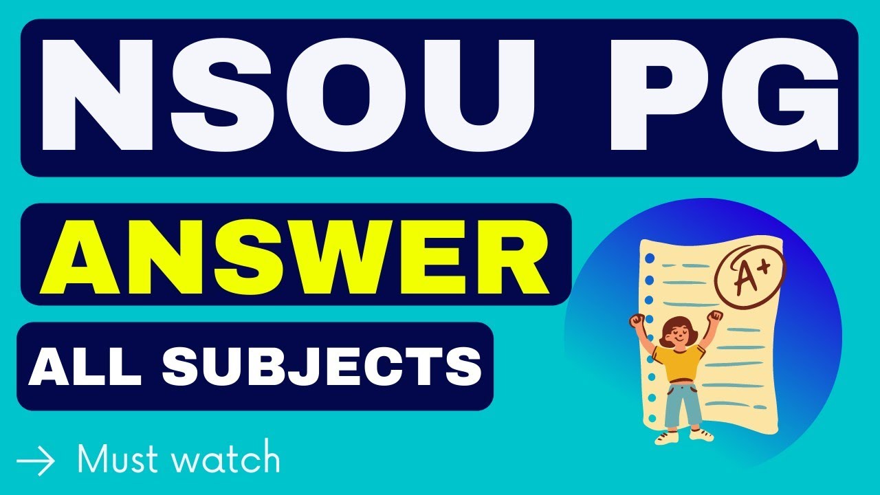 NSOU PG EXAM 2021 all subjects answers 🎓 পরীক্ষায় ভালো নাম্বার পাওয়া কিছু সিক্রেট টিপস।