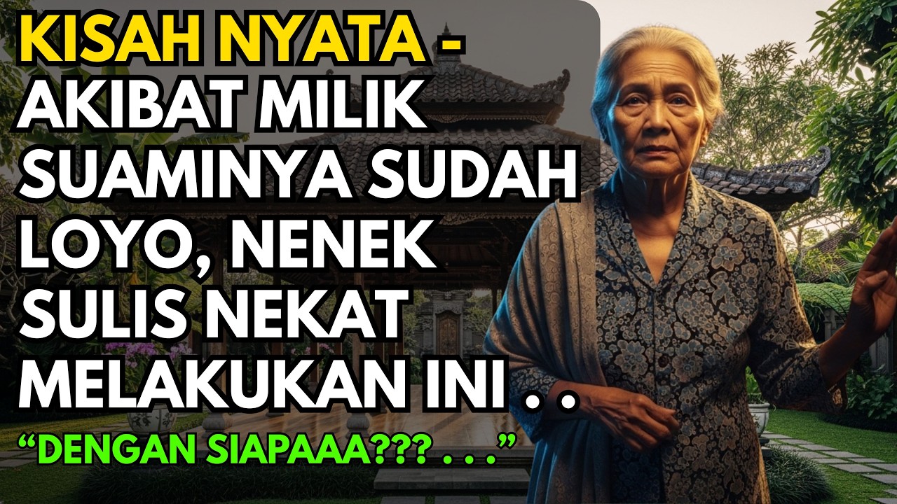 KISAH NYATA - AKIBAT MILIK SUAMINYA SUDAH LOYO, NENEK SULIS NEKAT MELAKUKAN INI . .