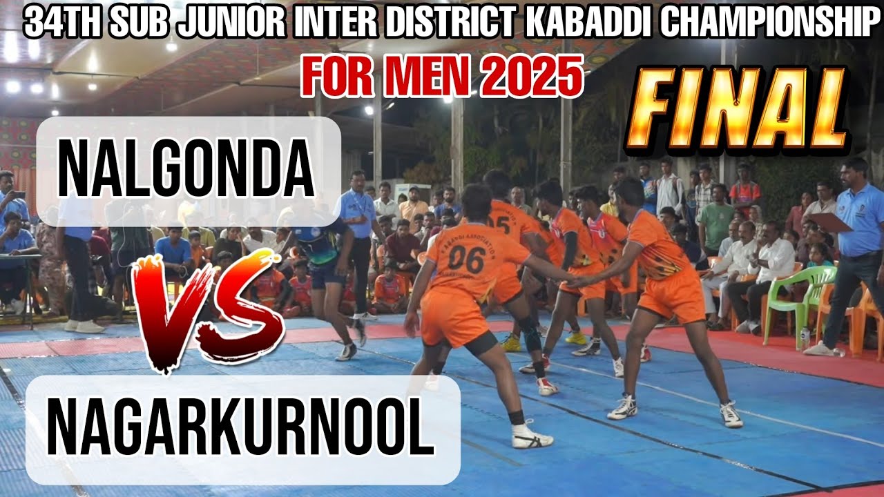 NAGARKURNOOL VS NALGONDA || FINAL MATCH 34TH SUB JUNIOR INTER DISTRICT KABADDI CHAMPIONSHIP 2025