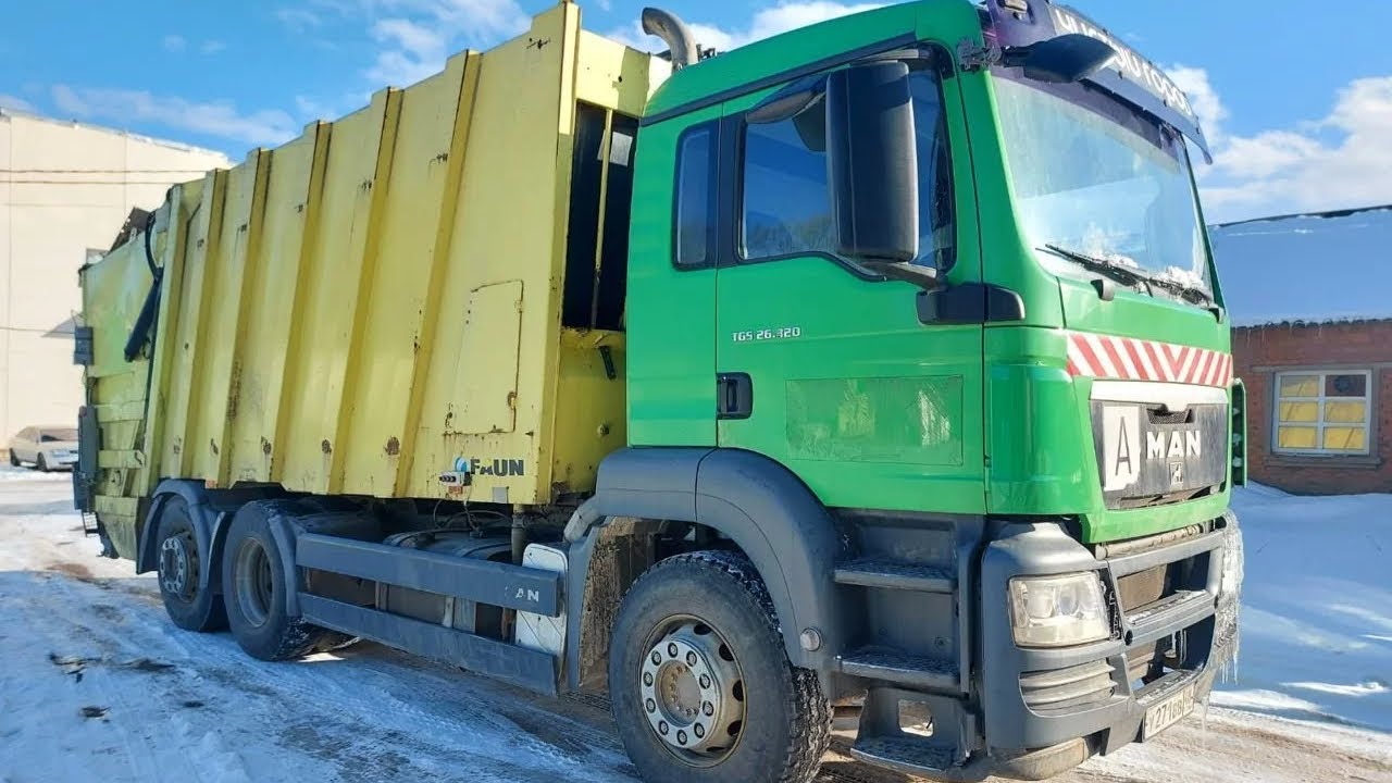 MAN TGS 26.320 6х2-2 BL (БАЗА 4,2) - мусоровоз с ЗЗ, 26 т., с уплотнителем FAUN VARIOPRESS 524-24 4