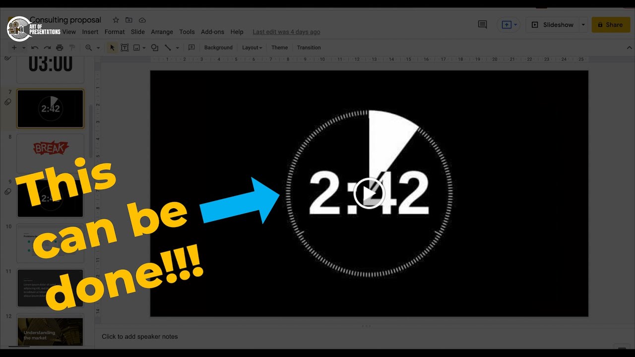 How to Insert a Timer in Google Slides? [And Customize It!]