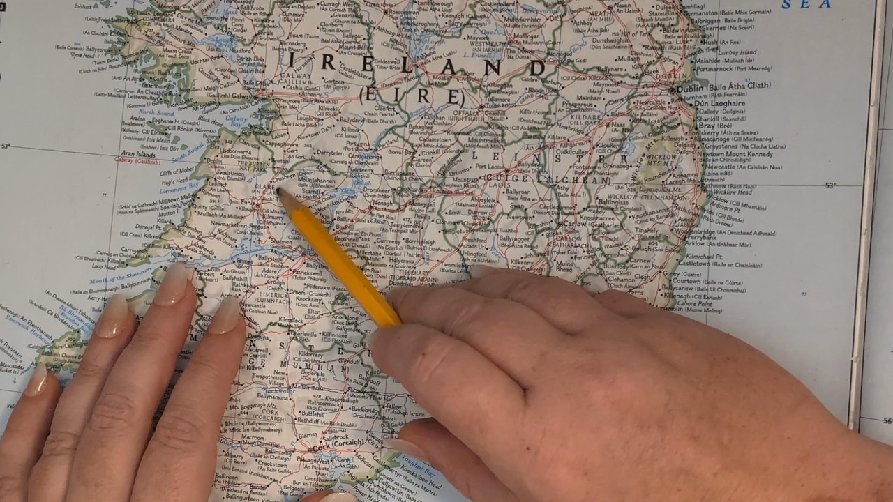 ASMR ~ Clare, Ireland History & Geography ~ Soft Spoken Map Tracing Google Earth