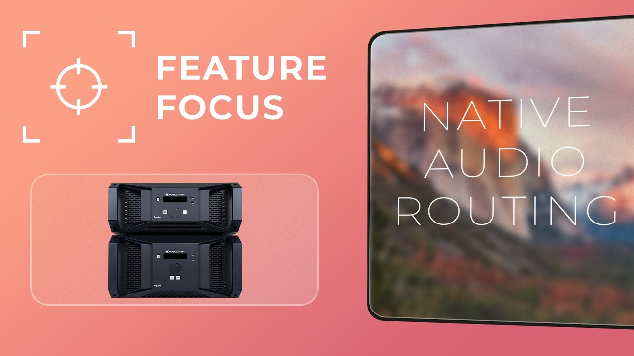 Native Audio Routing by Analog Way (with Dante)