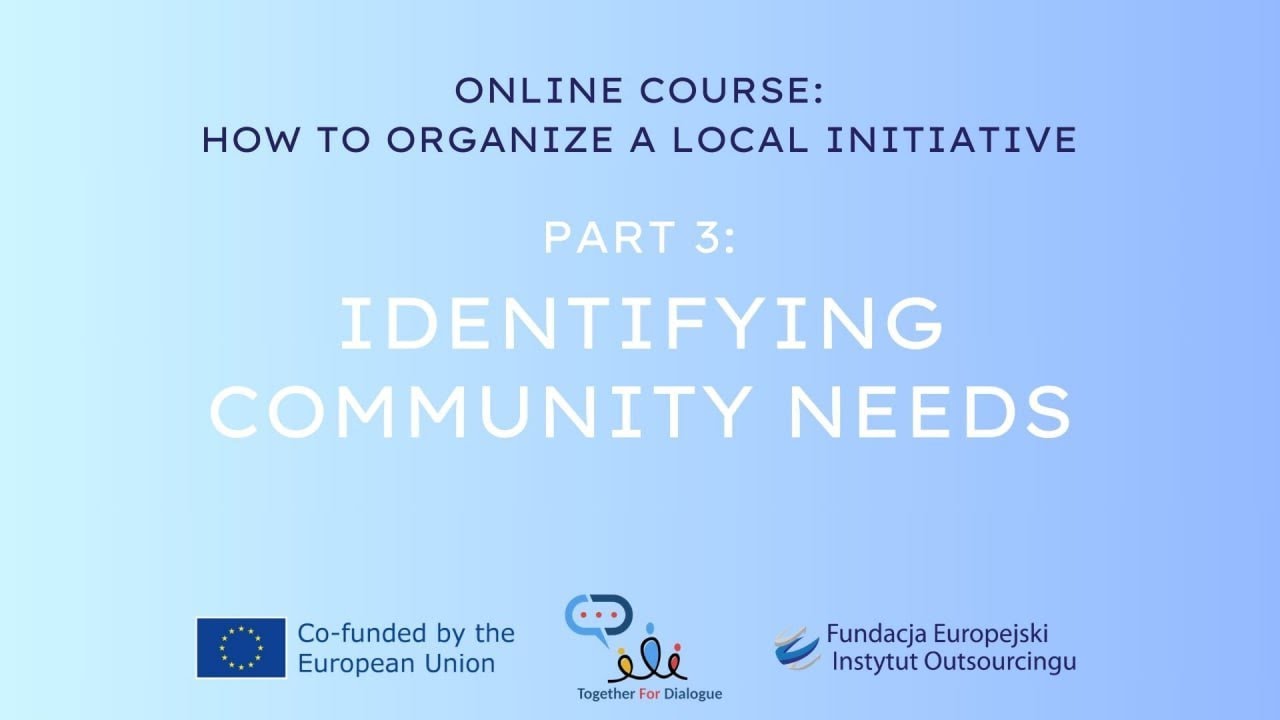 Identifying community needs